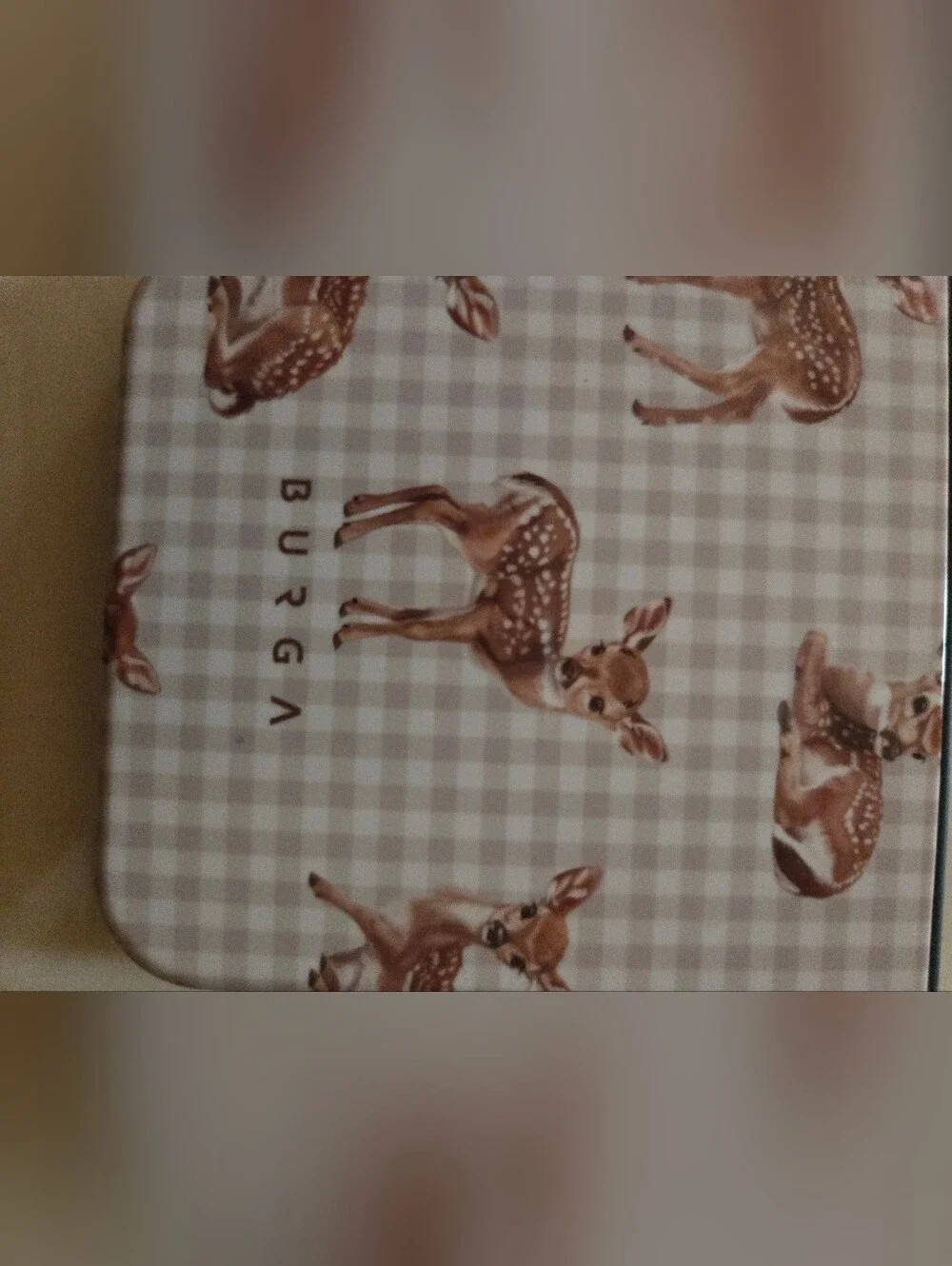 Tan Gingham Phone Case - BURGA
